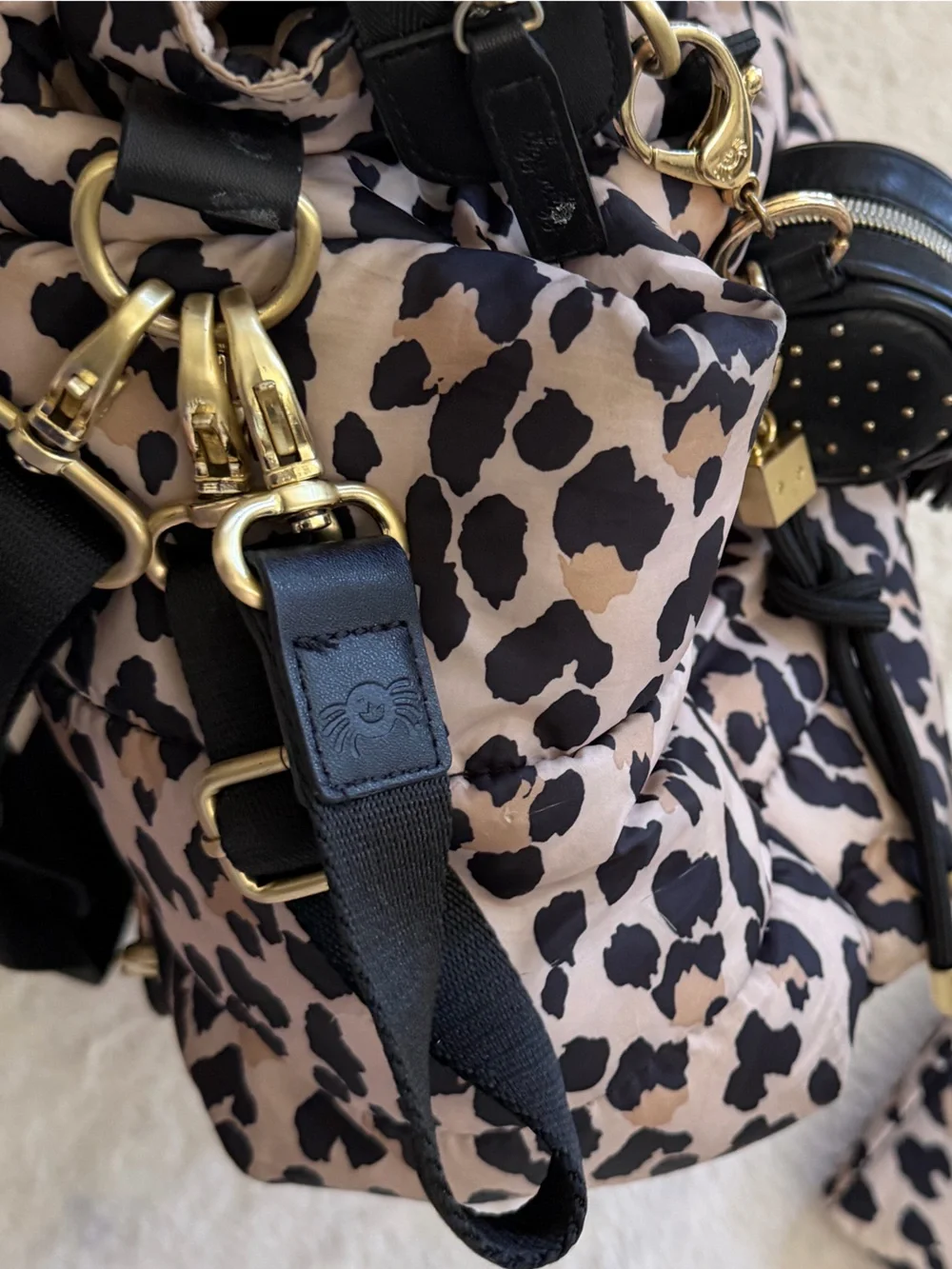 Itzy Ritzy Dream Convertible Leopard Diaper Bag